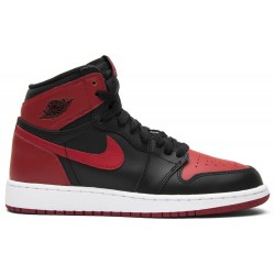 Air Jordan 1 Retro High OG GS 'Banned' 2016 Black/Varsity Red-White 575441 001 AJ 1 Sneakers