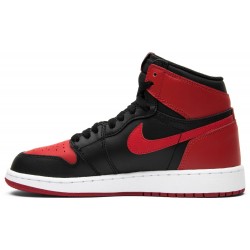 Air Jordan 1 Retro High OG GS 'Banned' 2016 Black/Varsity Red-White 575441 001 AJ 1 Sneakers