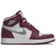 Air Jordan 1 Retro High OG GS Bordeaux Bordeaux/White/Metallic Silver 575441 611 AJ 1 Sneakers