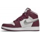 Air Jordan 1 Retro High OG GS Bordeaux Bordeaux/White/Metallic Silver 575441 611 AJ 1 Sneakers