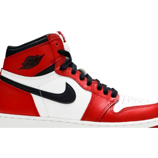 Air Jordan 1 Retro High OG GS Chicago 2015 White/Black-Varsity Red 575441 101 AJ 1 Sneakers