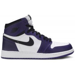 Air Jordan 1 Retro High OG GS 'Court Purple 2.0' Court Purple/Black/White 575441 500 AJ 1 Sneakers