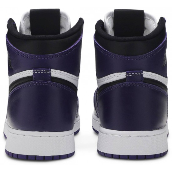 Air Jordan 1 Retro High OG GS Court Purple 2.0 Court Purple/Black/White 575441 500 AJ 1 Sneakers