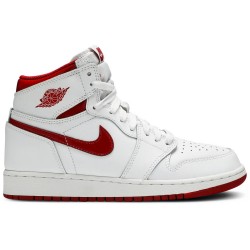 Air Jordan 1 Retro High OG GS 'Metallic Red' White/Varsity Red 575441 103 AJ 1 Sneakers