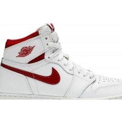 Air Jordan 1 Retro High OG GS 'Metallic Red' White/Varsity Red 575441 103 AJ 1 Sneakers