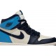 Air Jordan 1 Retro High OG GS Obsidian Sail/Obsidian/University Blue 575441 140 AJ 1 Sneakers