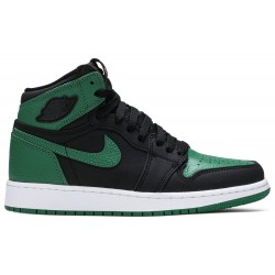 Air Jordan 1 Retro High OG GS 'Pine Green 2.0' Black/Pine Green/White/Gym Red 575441 030 AJ 1 Sneakers