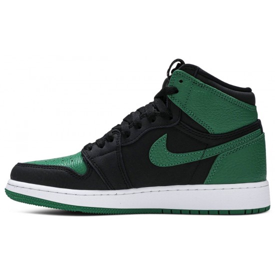 Air Jordan 1 Retro High OG GS Pine Green 2.0 Black/Pine Green/White/Gym Red 575441 030 AJ 1 Sneakers