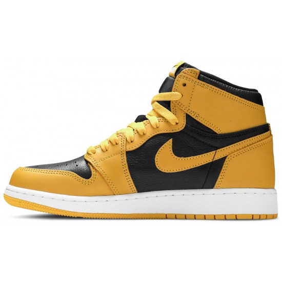 Air Jordan 1 Retro High OG GS Pollen Pollen/Black/White 575441 701 AJ 1 Sneakers