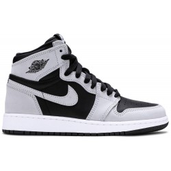 Air Jordan 1 Retro High OG GS 'Shadow 2.0' Black/Light Smoke Grey/White575441 035 AJ 1 Sneakers