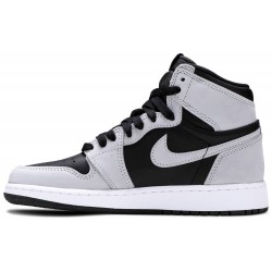 Air Jordan 1 Retro High OG GS 'Shadow 2.0' Black/Light Smoke Grey/White575441 035 AJ 1 Sneakers