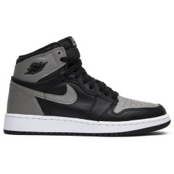 Air Jordan 1 Retro High OG GS 'Shadow' 2018 Black/Medium Grey-White 575441 013 AJ 1 Sneakers