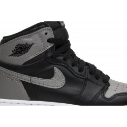 Air Jordan 1 Retro High OG GS 'Shadow' 2018 Black/Medium Grey-White 575441 013 AJ 1 Sneakers