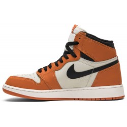 Air Jordan 1 Retro High OG GS 'Shattered Backboard Away' Sail/Black/Starfish 575441 113 AJ 1 Sneakers