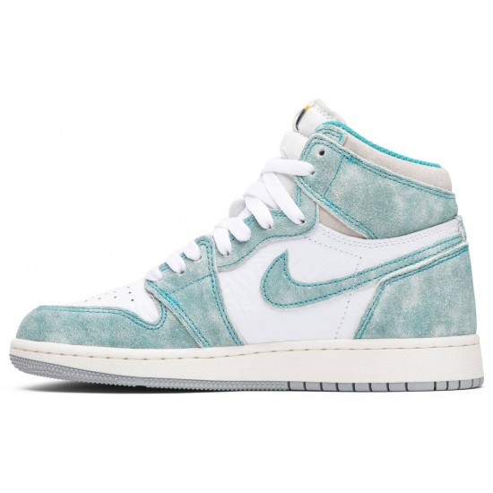 Air Jordan 1 Retro High OG GS Turbo Green Turbo Green/Sail-White 575441 311 AJ 1 Sneakers