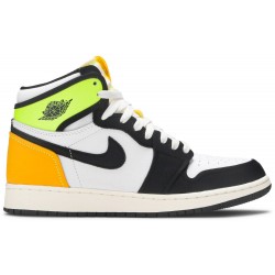 Air Jordan 1 Retro High OG GS 'Volt Gold' White/Volt/University Gold/Black 575441 118 AJ 1 Sneakers