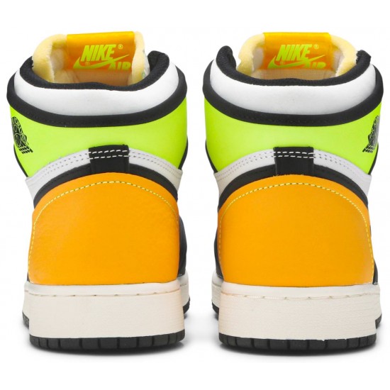 Air Jordan 1 Retro High OG GS Volt Gold White/Volt/University Gold/Black 575441 118 AJ 1 Sneakers