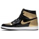 Air Jordan 1 Retro High OG NRG Gold Toe Black/Black-Metallic Gold-White 861428 007 AJ 1 Sneakers