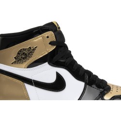 Air Jordan 1 Retro High OG NRG 'Gold Toe' Black/Black-Metallic Gold-White 861428 007 AJ 1 Sneakers