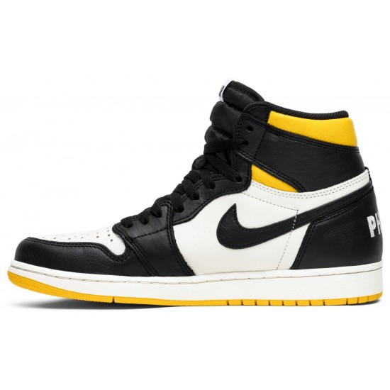 Air Jordan 1 Retro High OG NRG Not For Resale Sail/Black-Varsity Maize 861428 107 AJ 1 Sneakers