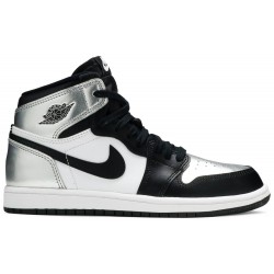 Air Jordan 1 Retro High OG PS 'Silver Toe' Black/Metallic Silver/White/Black CU0449 001 AJ 1 Sneakers