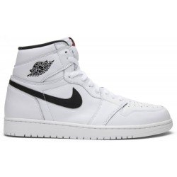 Air Jordan 1 Retro High OG Premium 'Yin Yang' White/Black-White 555088 102 AJ 1 Sneakers