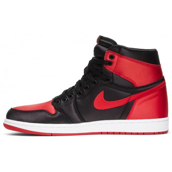 Air Jordan 1 Retro High OG SE Satin Banned Black/University Red-White 917359 001 AJ 1 Sneakers