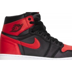 Air Jordan 1 Retro High OG SE 'Satin Banned' Black/University Red-White 917359 001 AJ 1 Sneakers