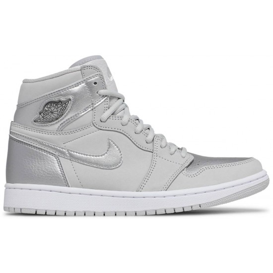 Air Jordan 1 Retro High OG co.JP Tokyo Neutral Grey/White/Metallic Silver DC1788 029 AJ 1 Sneakers