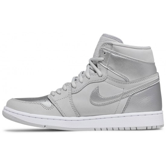 Air Jordan 1 Retro High OG co.JP Tokyo Neutral Grey/White/Metallic Silver DC1788 029 AJ 1 Sneakers