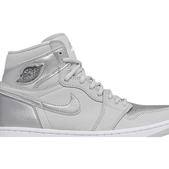 Air Jordan 1 Retro High OG co.JP Tokyo Neutral Grey/White/Metallic Silver DC1788 029 AJ 1 Sneakers