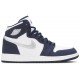 Air Jordan 1 Retro High co.JP GS Midnight Navy 2020 White/Midnight Navy/Metallic Silver 575441 141 AJ 1 Sneakers