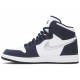 Air Jordan 1 Retro High co.JP GS Midnight Navy 2020 White/Midnight Navy/Metallic Silver 575441 141 AJ 1 Sneakers