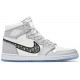 Dior x Air Jordan 1 High Wolf Grey/Sail/Photon Dust/WhiteCN8607 002 AJ 1 Sneakers