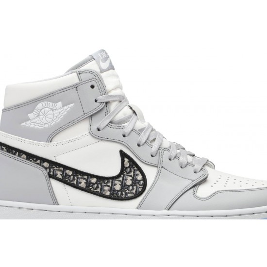 Dior x Air Jordan 1 High Wolf Grey/Sail/Photon Dust/WhiteCN8607 002 AJ 1 Sneakers