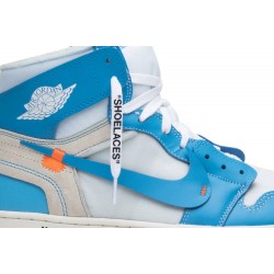 Off-White x Air Jordan 1 Retro High OG 'UNC' Sample White/Dark Powder Blue-Cone AQ0818 148 S AJ 1 Sneakers