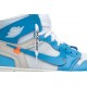 Off-White x Air Jordan 1 Retro High OG UNC Sample White/Dark Powder Blue-Cone AQ0818 148 S AJ 1 Sneakers