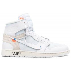 Off-White x Air Jordan 1 Retro High OG 'White' 2018 White/White AQ0818 100 AJ 1 Sneakers