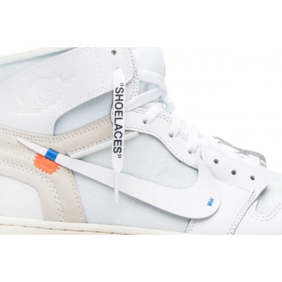 Off-White x Air Jordan 1 Retro High OG White 2018 White/White AQ0818 100 AJ 1 Sneakers