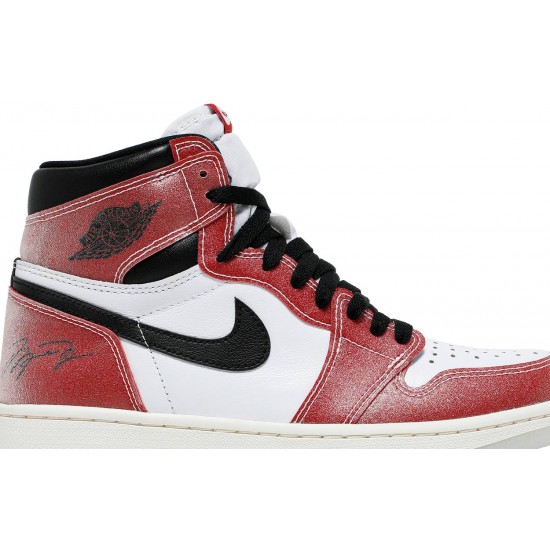 Trophy Room x Air Jordan 1 Retro High OG SP Chicago White/Sail/Varsity Red/Black DA2728 100 AJ 1 Sneakers