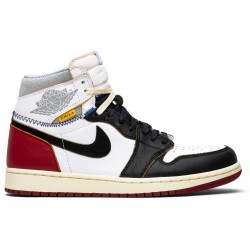 Union LA x Air Jordan 1 Retro High NRG 'Black Toe' White/Black/Varsity Red/Wolf Grey BV1300 106 AJ 1 Sneakers