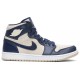 Wmns Air Jordan 1 High Navy Cream Midnight Navy/Light Cream-White AQ9131 401 AJ 1 Sneakers