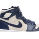 Wmns Air Jordan 1 High Navy Cream Midnight Navy/Light Cream-White AQ9131 401 AJ 1 Sneakers