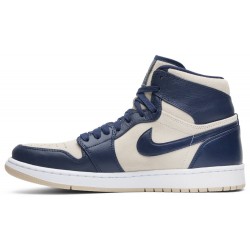 Wmns Air Jordan 1 High 'Navy Cream' Midnight Navy/Light Cream-White AQ9131 401 AJ 1 Sneakers