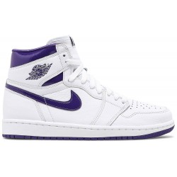 Wmns Air Jordan 1 High OG 'Court Purple' White/Court PurpleCD0461 151 AJ 1 Sneakers