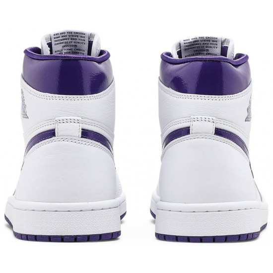 Wmns Air Jordan 1 High OG Court Purple White/Court PurpleCD0461 151 AJ 1 Sneakers