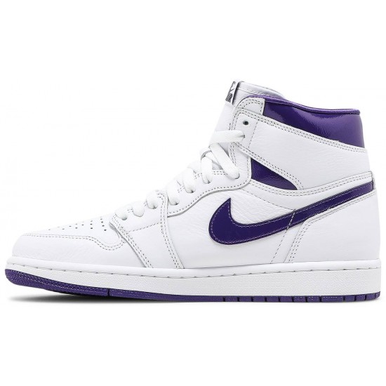 Wmns Air Jordan 1 High OG Court Purple White/Court PurpleCD0461 151 AJ 1 Sneakers