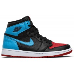 Wmns Air Jordan 1 High OG 'UNC To Chicago' Black/Dark Powder Blue/Gym RedCD0461 046 AJ 1 Sneakers