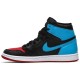 Wmns Air Jordan 1 High OG UNC To Chicago Black/Dark Powder Blue/Gym RedCD0461 046 AJ 1 Sneakers