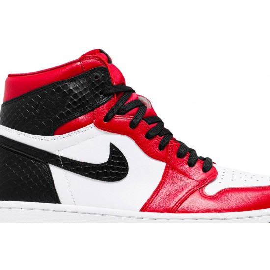 Wmns Air Jordan 1 Retro High OG Satin Red University Red/White/Black CD0461 601 AJ 1 Sneakers